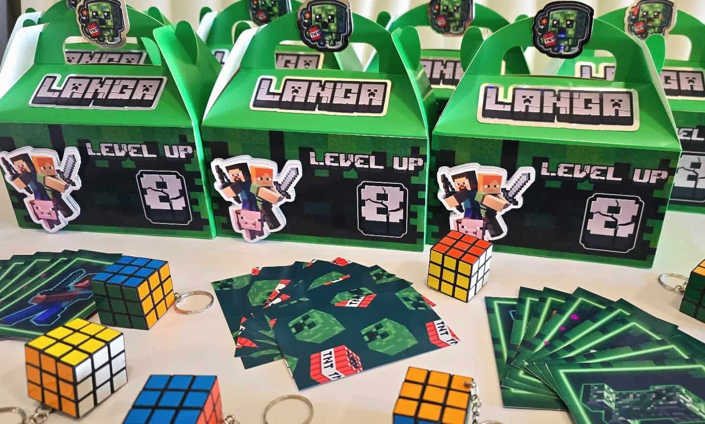 Minecraft Party Favor Boxes & Goodies