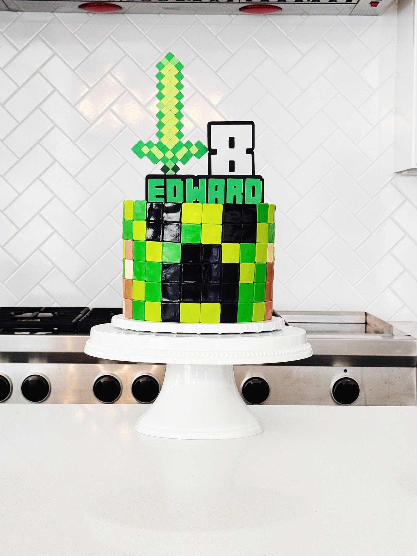 Minecraft Sword Cake for Edward's 8th Birthday