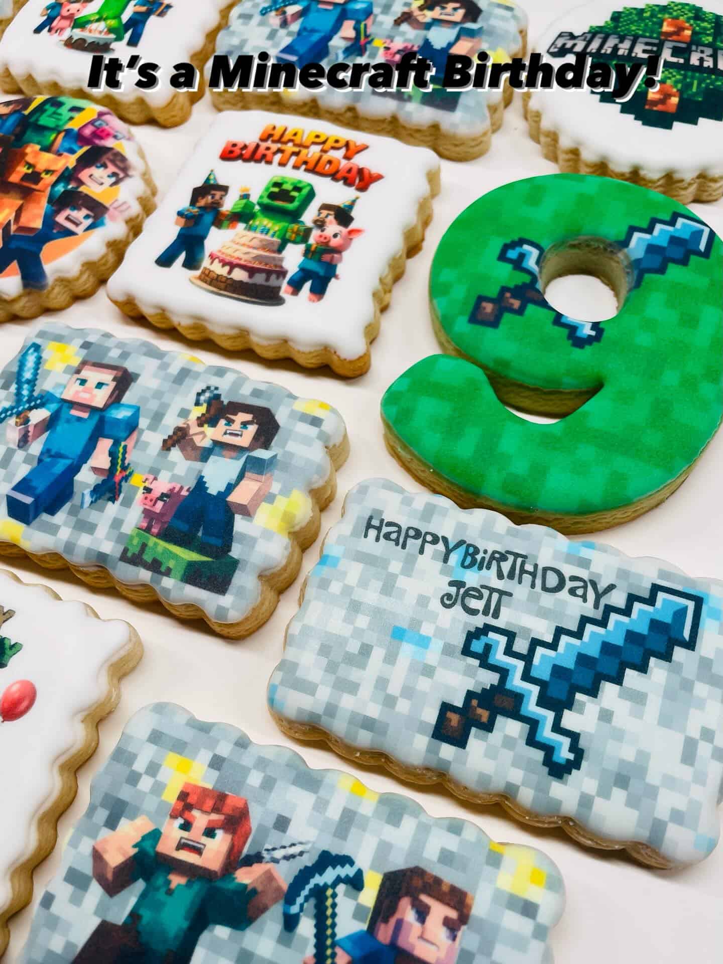 Minecraft Cookies with Pixel-Perfect Designs