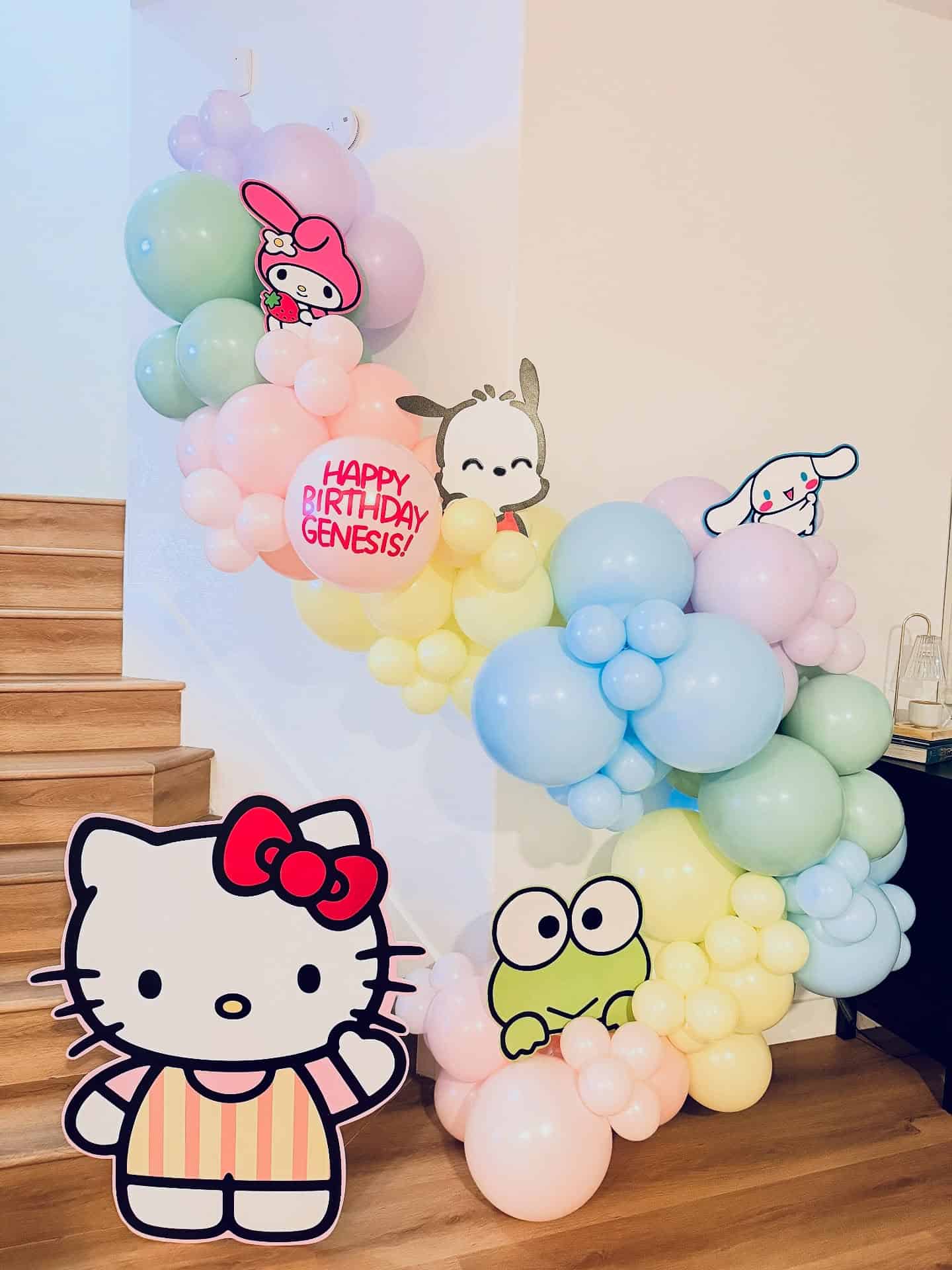 Sanrio Balloon Decor With Hello Kitty