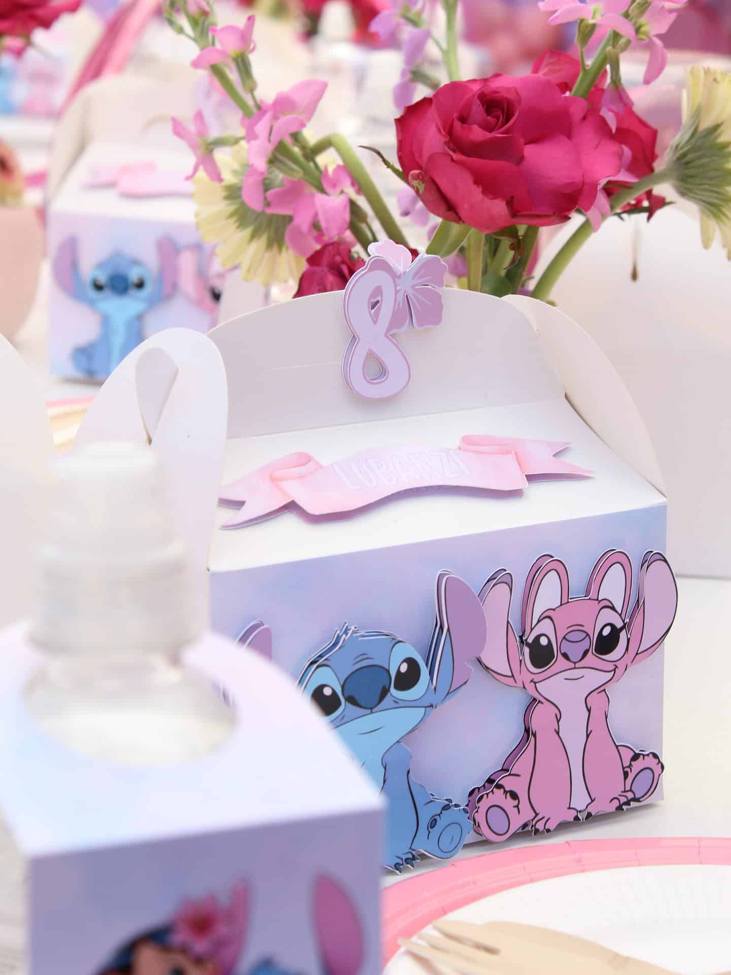 Stitch and Angel Party Favor Boxes