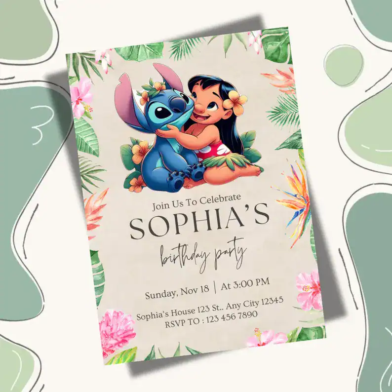 Sweet Hug Invitation – Sophia’s Party