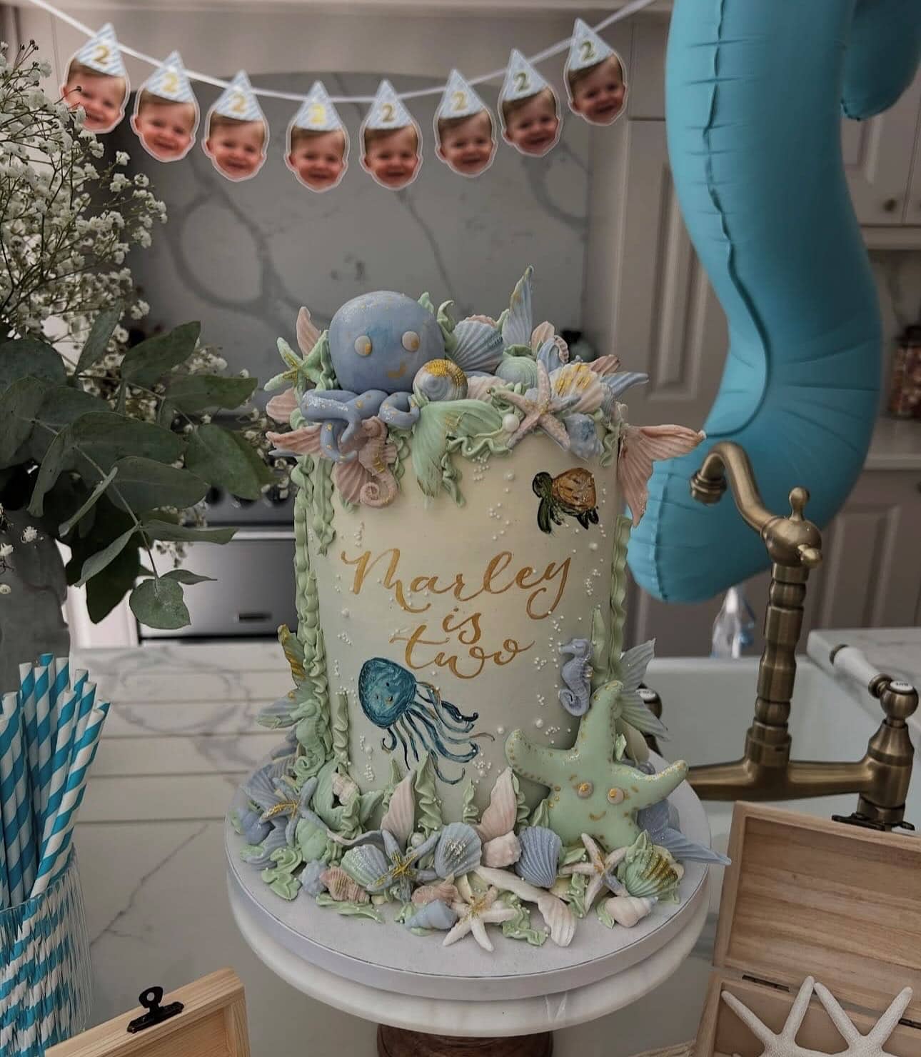 Under the Sea Octopus Birthday Cake