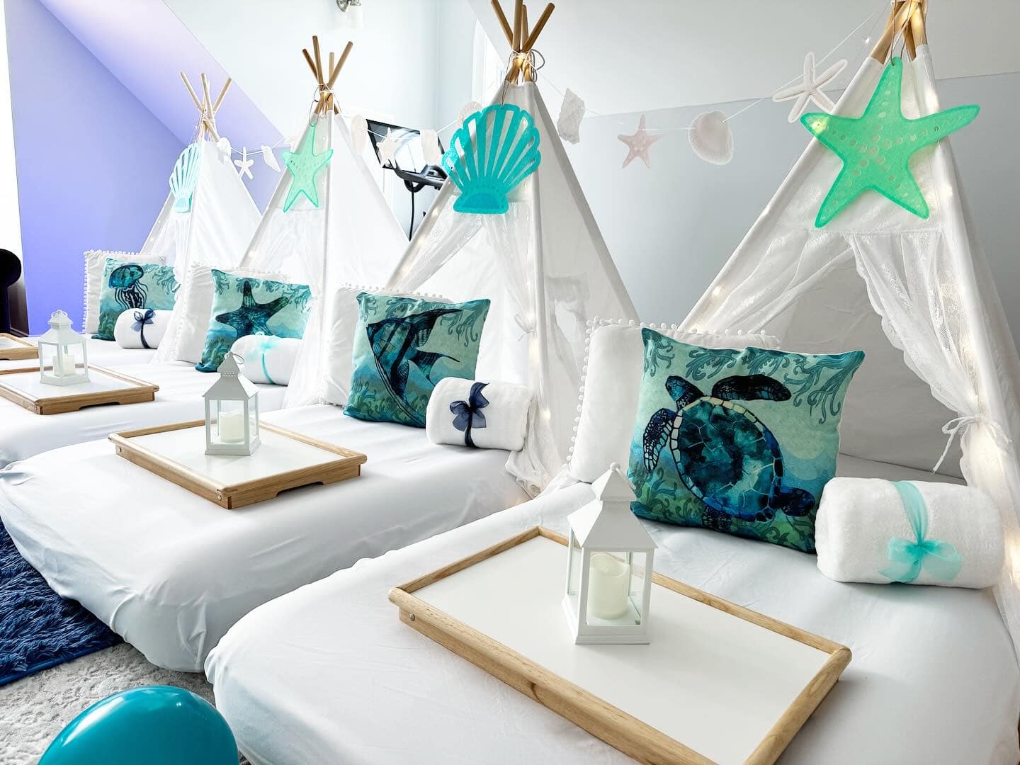 Under the Sea Sleepover Teepee Party
