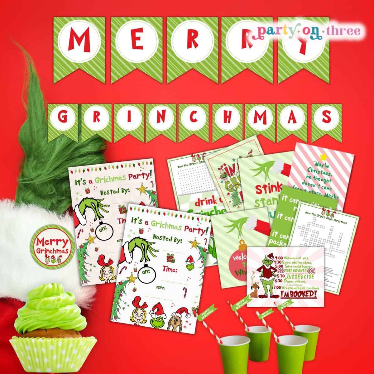 25+ *Free* Grinch Party Printables