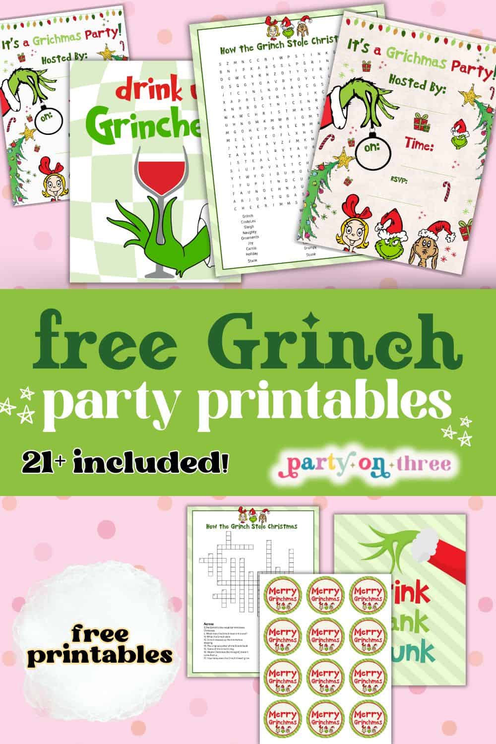 25+ *Free* Grinch Party Printables - Party on Three