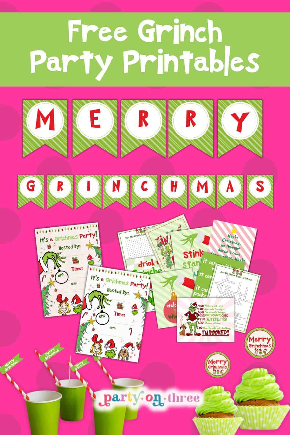 25+ *Free* Grinch Party Printables - Party on Three