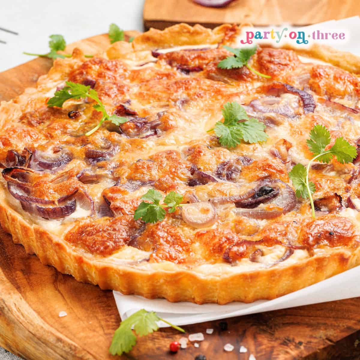 Cheesy Caramelized Onion Tart