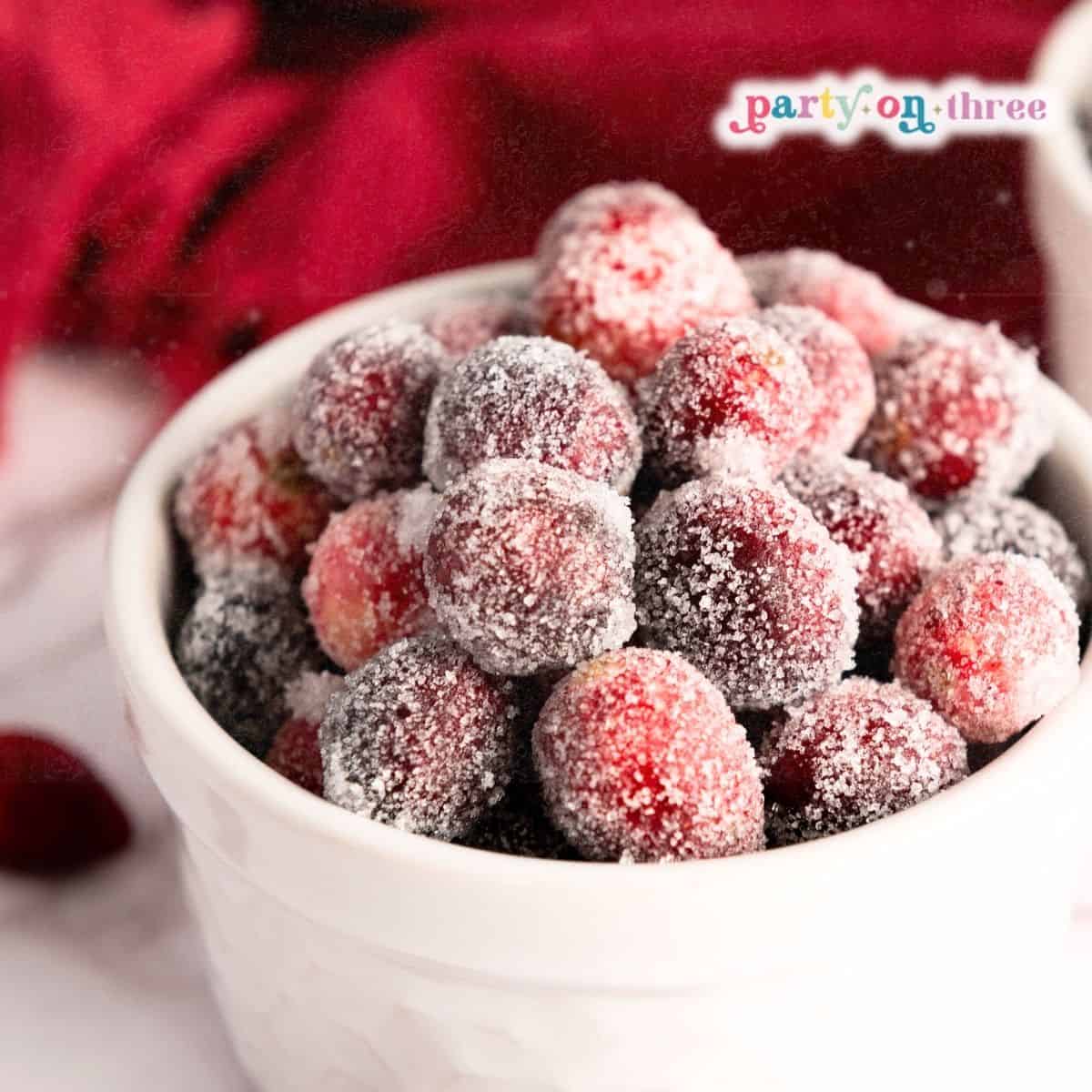 3 Ingredient Sugared Cranberries