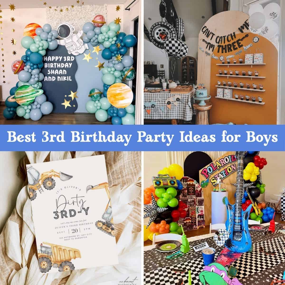 31+ *Best* 3rd Birthday Party Themes for Boys