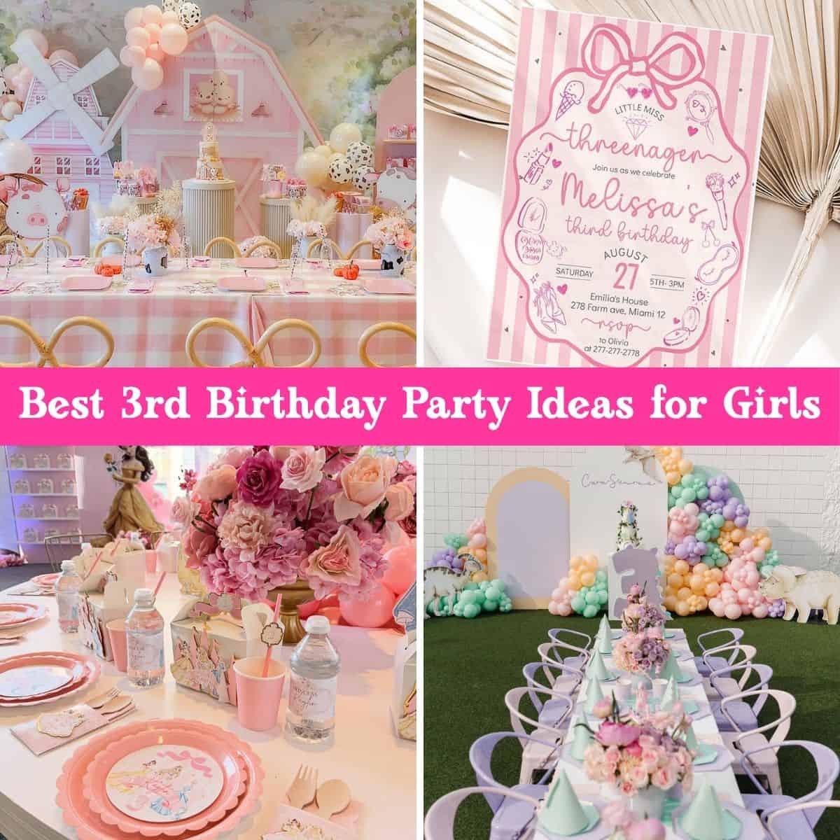23+ *Best* 3rd Birthday Party Themes for Girls