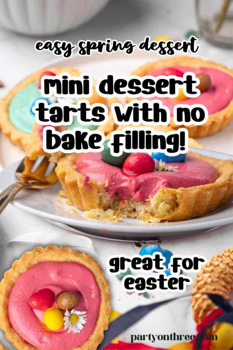 Spring Tart Options Mini Spring Dessert Tarts (With a No Bake Cheesecake Filling) - Party ...