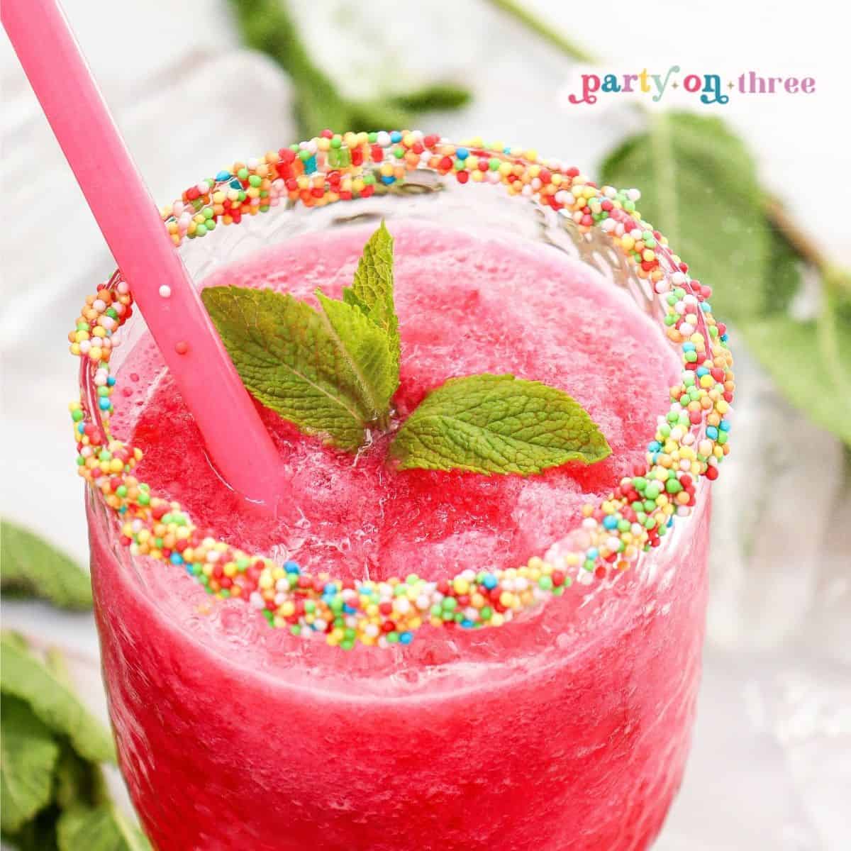 3 Ingredient Homemade Watermelon Slushie Recipe