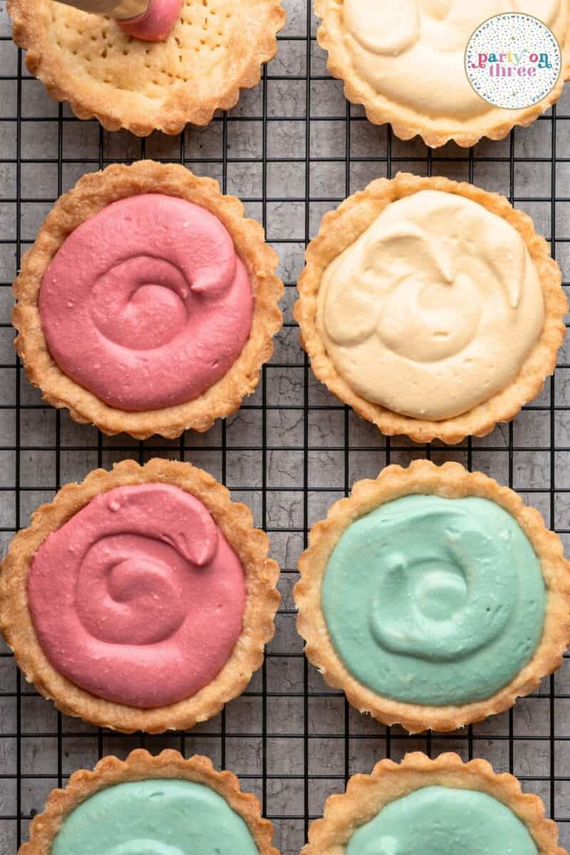 Spring Tart Options Mini Spring Dessert Tarts (With a No Bake Cheesecake Filling) - Party ...