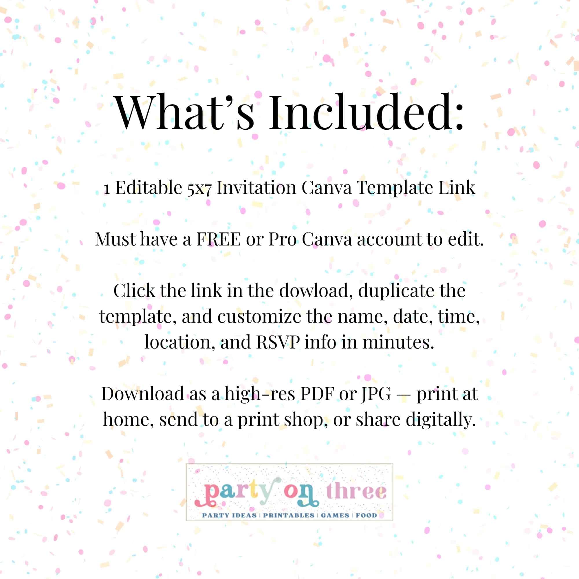 Five and Fancy - Fancy Nancy Invitation - Canva Template - Image 2