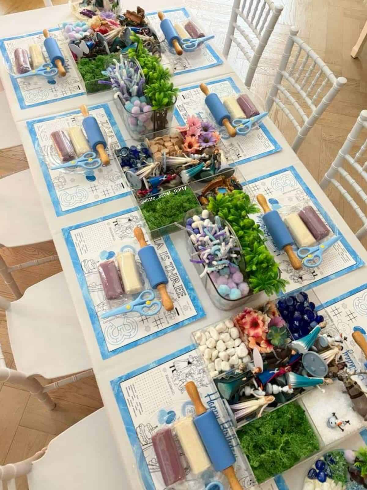 DIY Clay and Crafting Station for a Creative Birthday Party