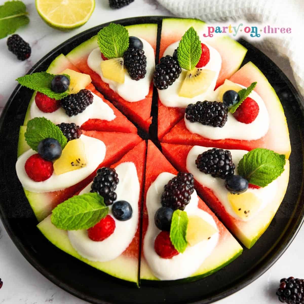 Watermelon Fruit Pizza (Fun Summer Snack)