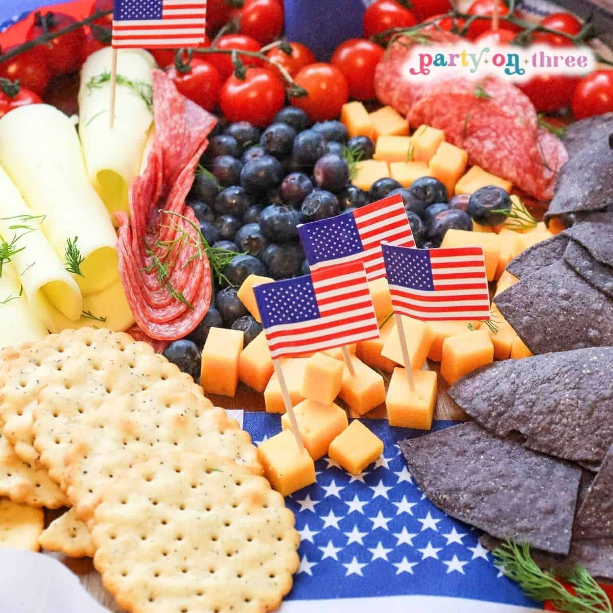 Patriotic Charcuterie Board (Easy!)