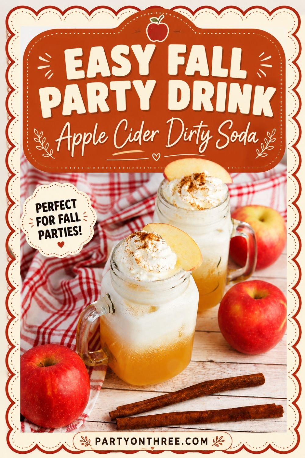Apple Cider Dirty Soda (Easy Fall Dirty Soda Recipe)