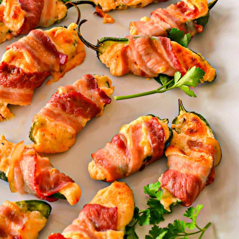 Bacon Wrapped Jalapeño Poppers