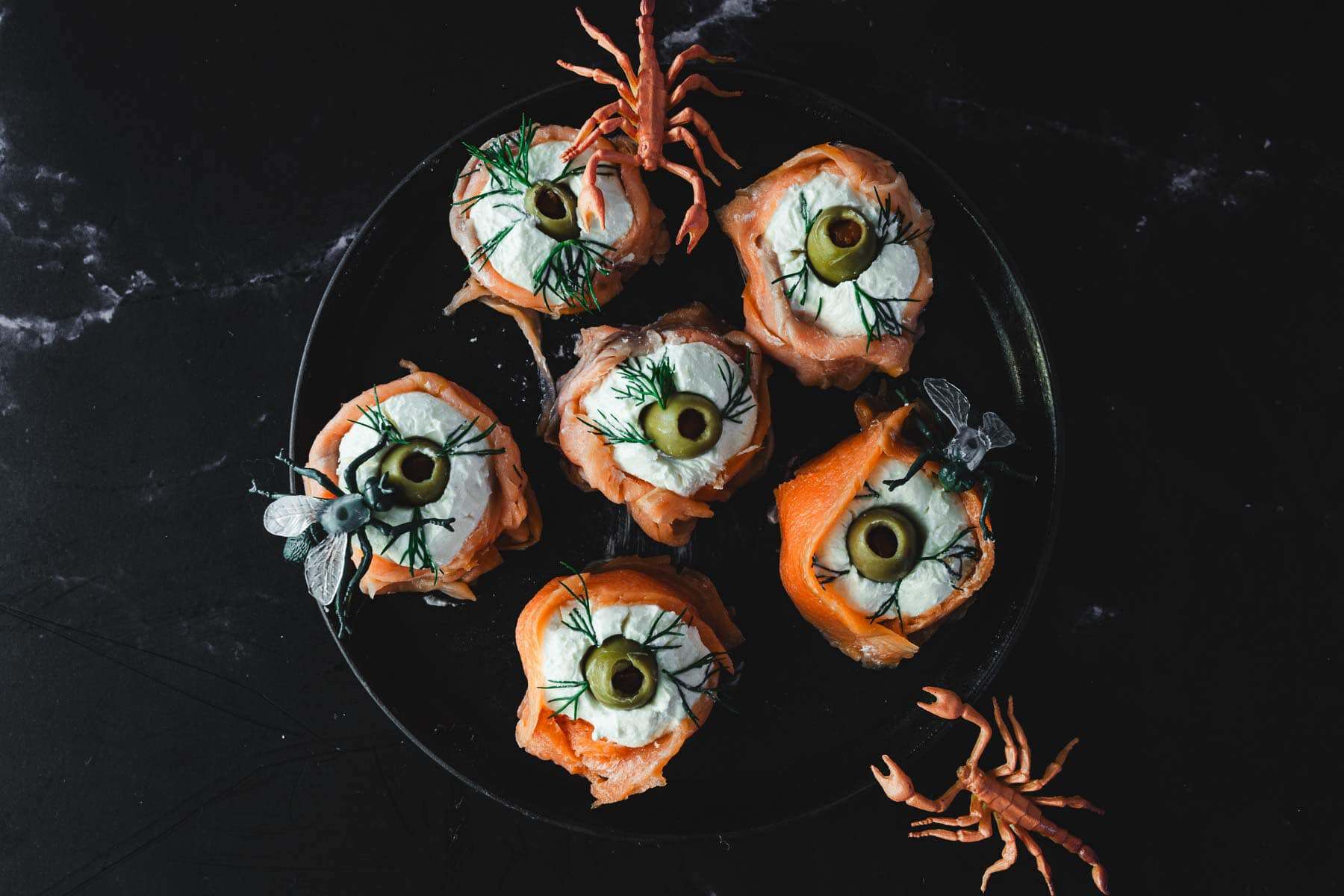 Easy Smoked Salmon Canapes Perfect for Halloween Celebrations