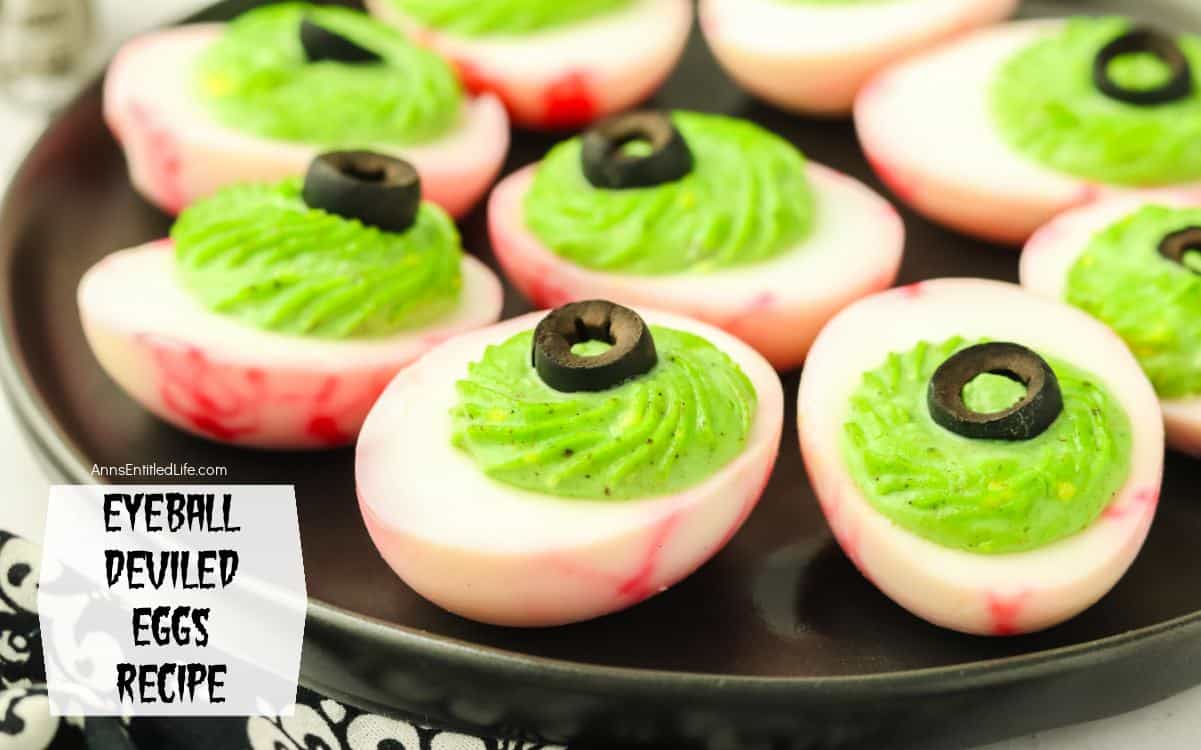 Eyeball Deviled Eggs Recipe for Creepy Halloween Snacks