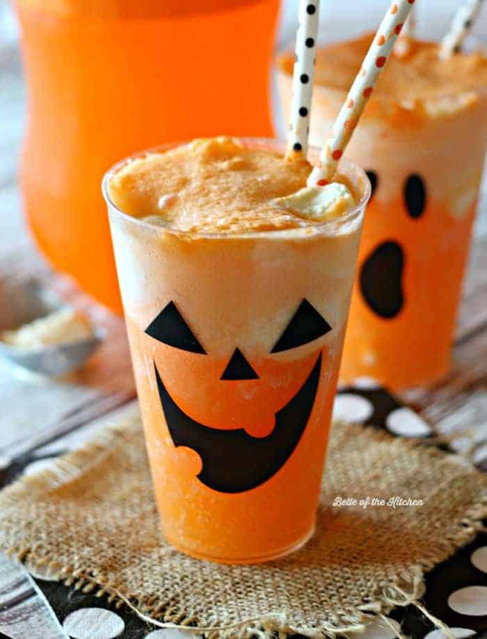 Fanta Jack O'Lantern Floats