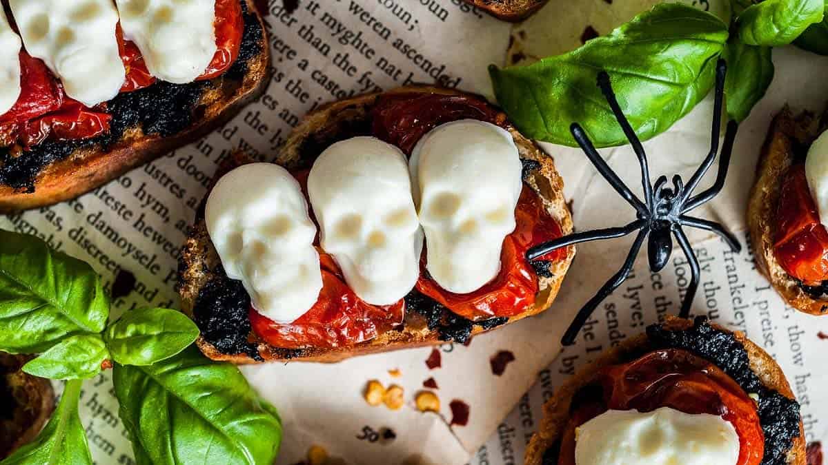 Halloween Bruschetta Appetizer
