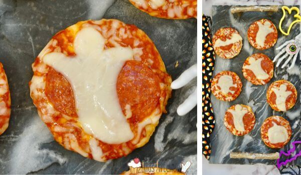 Halloween Mini Pizzas