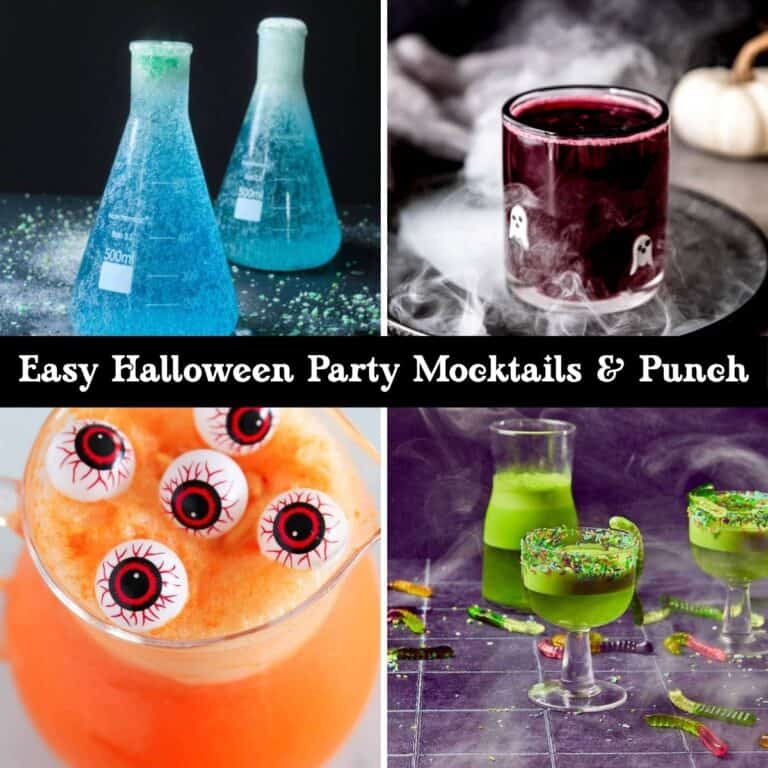 Easy Halloween Punch & Mocktails Kids and Adults Both Go Wild For