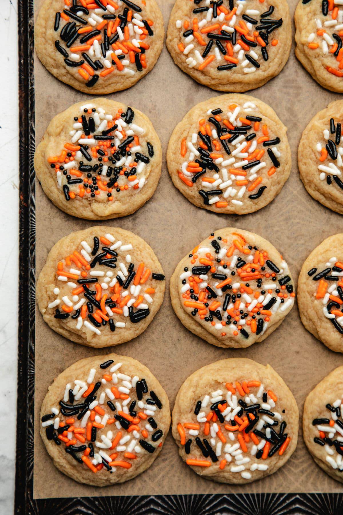 Halloween Sprinkle Cookies