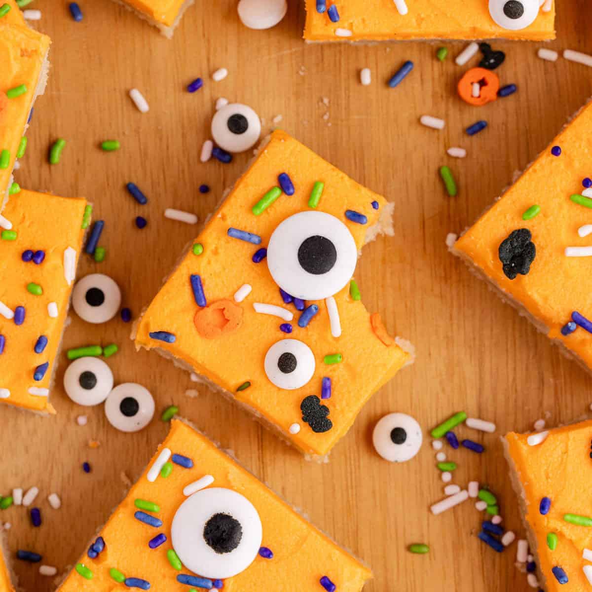 Halloween Sugar Cookie Bars