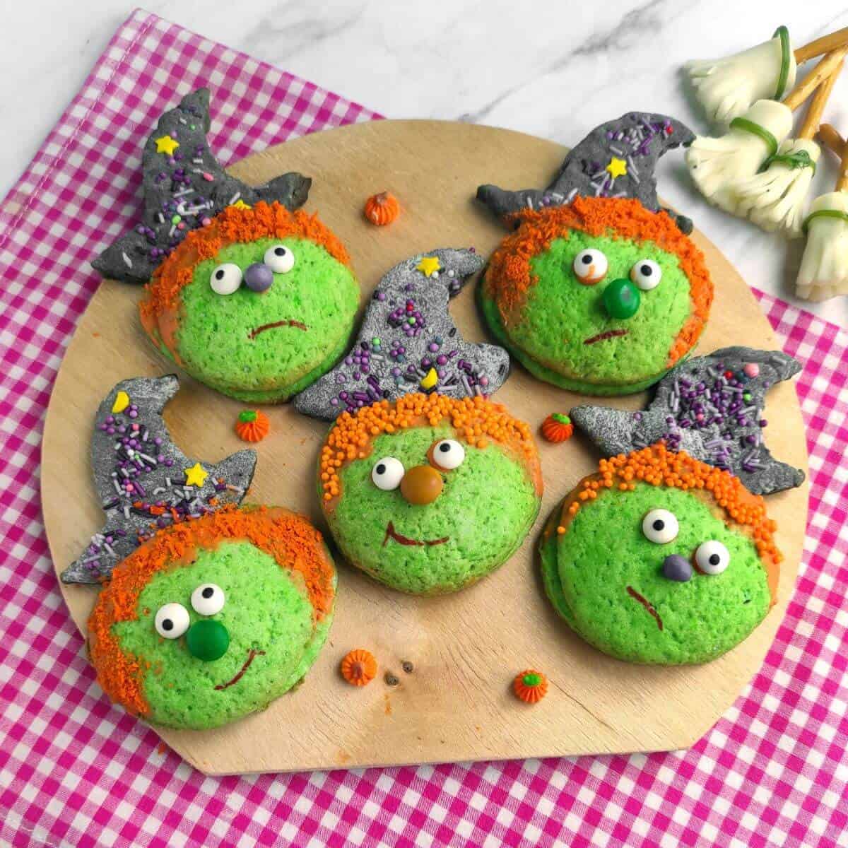 Halloween Witch Cookies [Stuffed!]