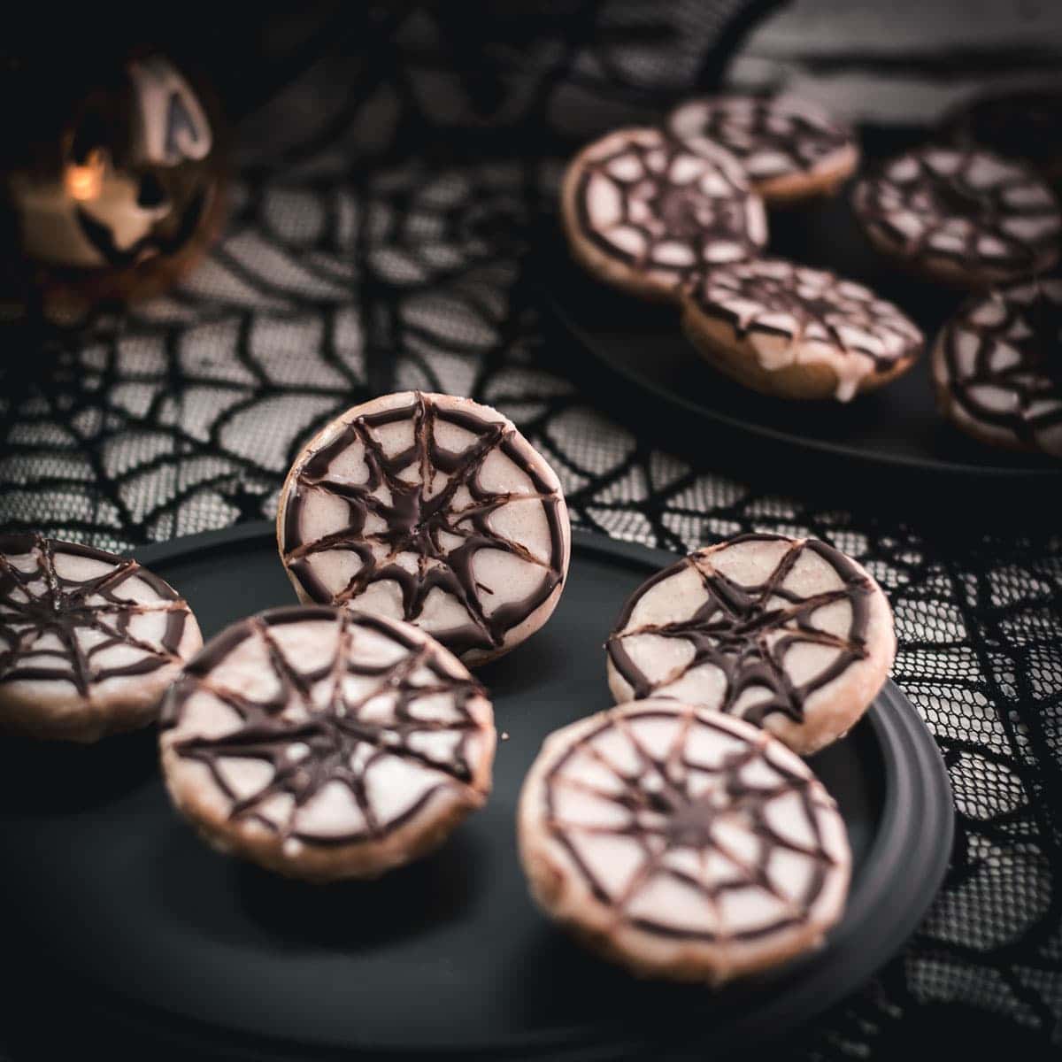 Hauntingly Delicious Spiderweb Cookies
