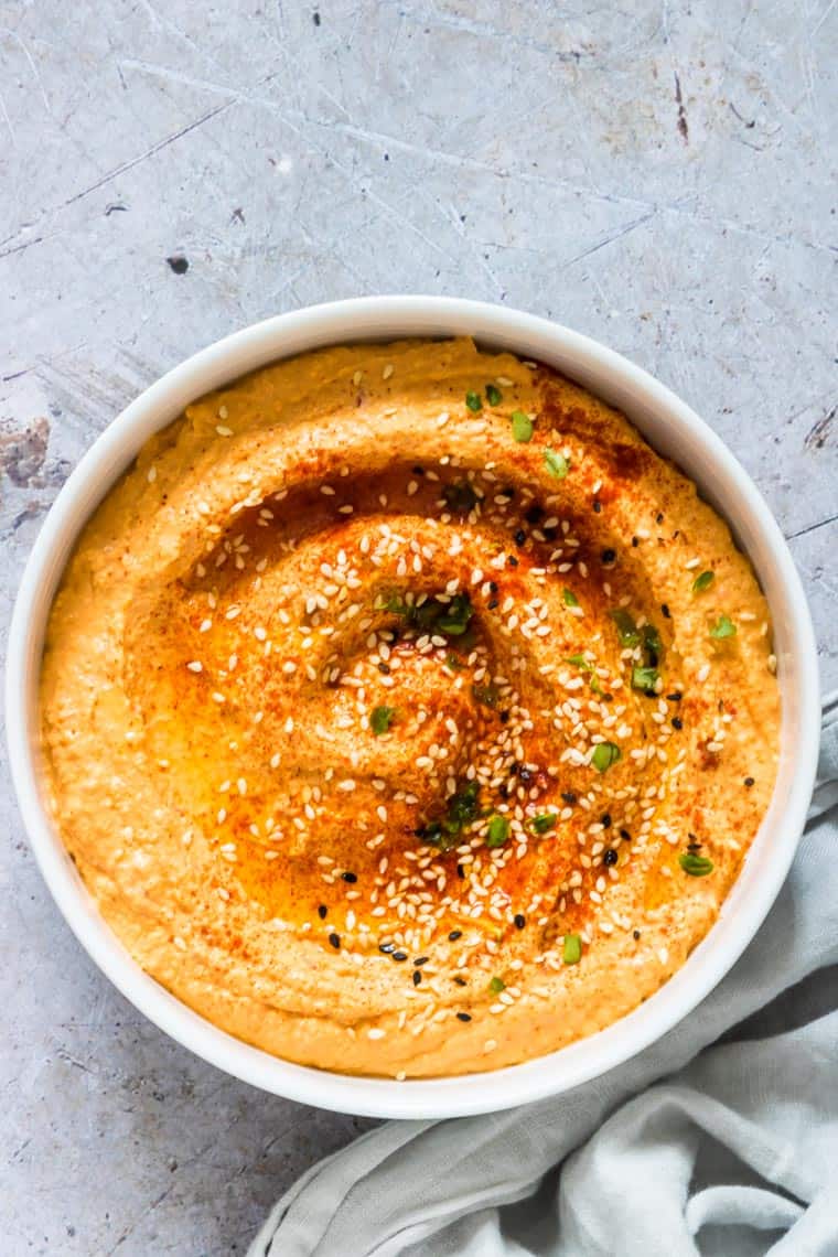 Instant Pot Pumpkin Hummus (Vegan, Gluten Free)