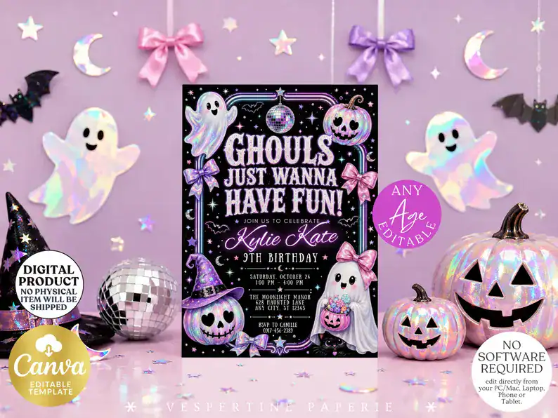Iridescent Ghost Invite That Actually Feels Like a Party