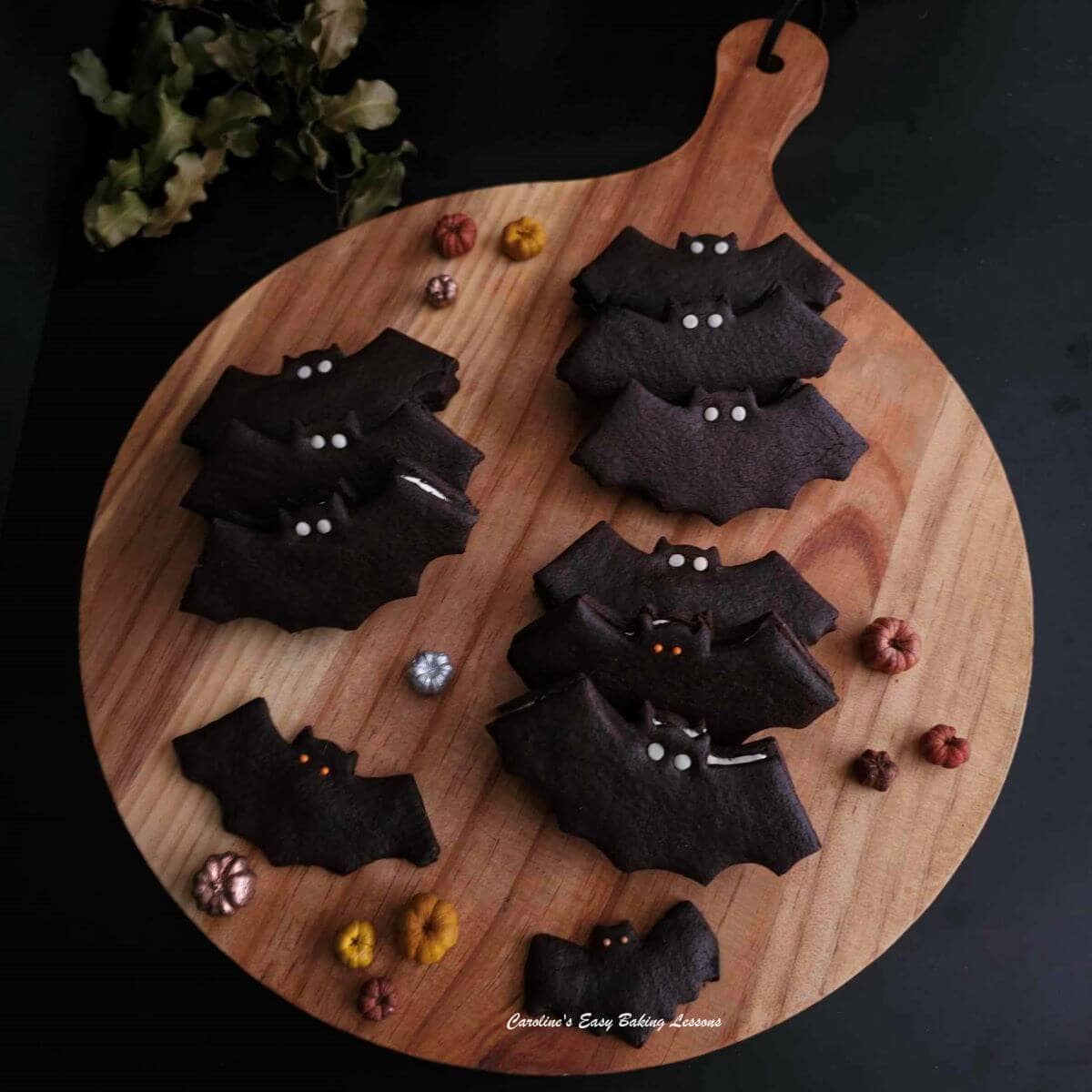 Oreo Style Bat Cookies
