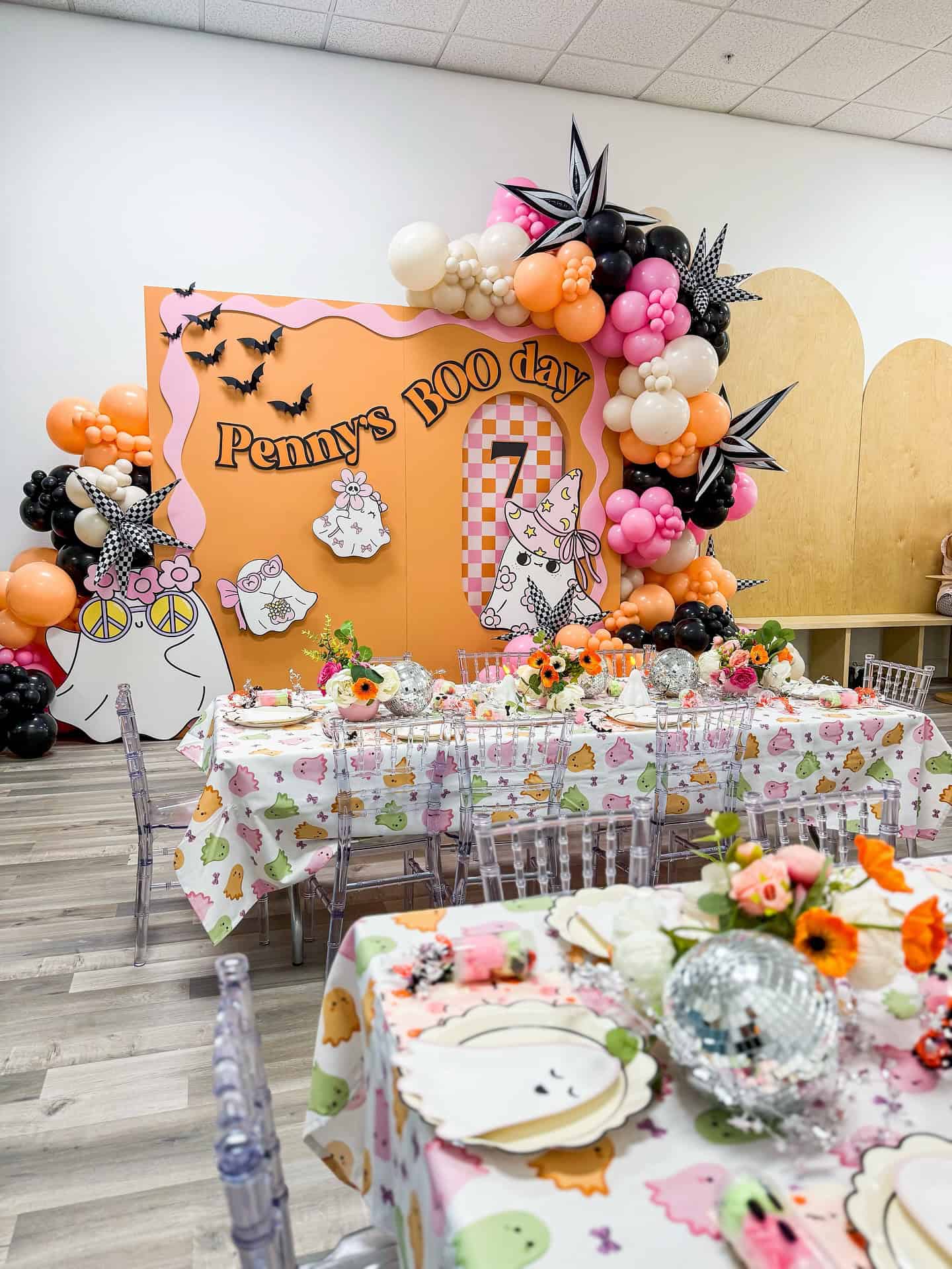 Pastel Ghost Bakery Theme Birthday Bash