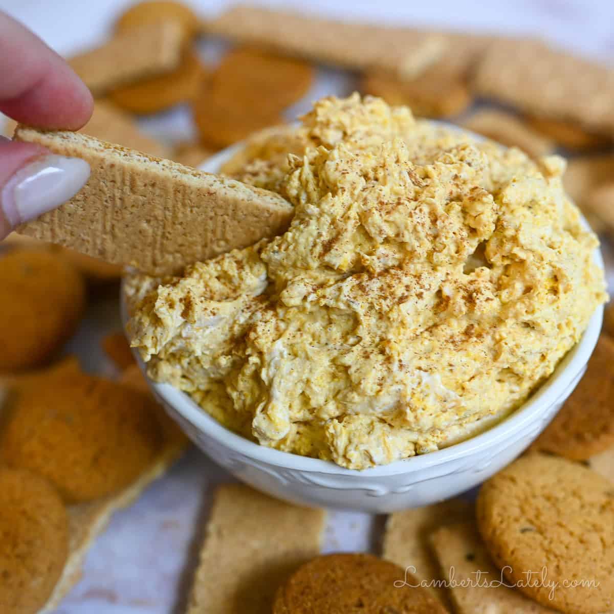 Pumpkin Fluff Dip with Cool Whip
