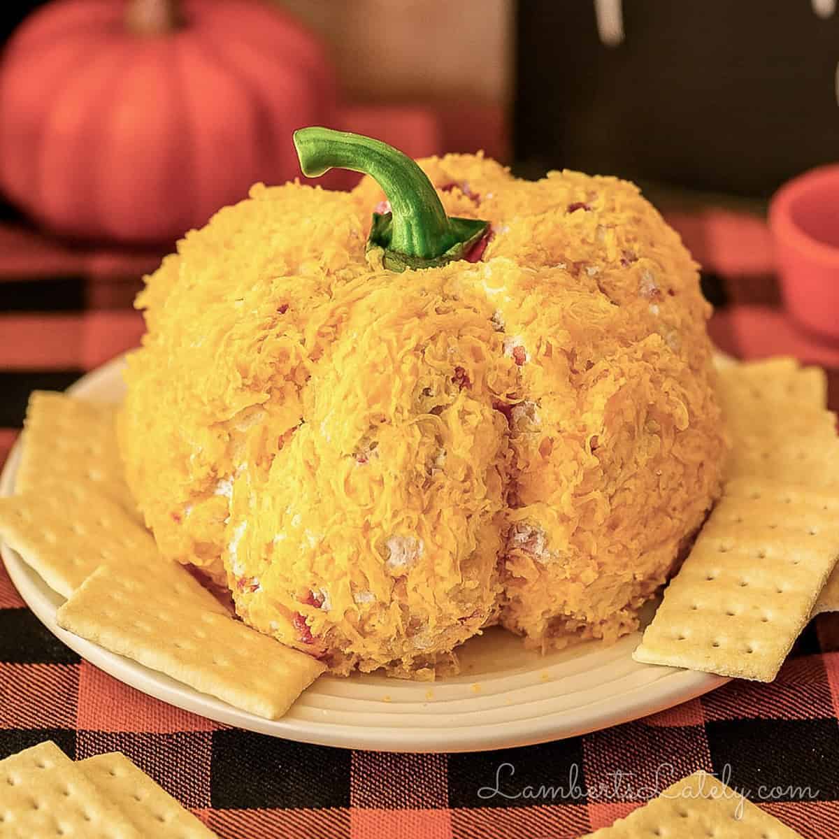 Pumpkin Shaped Cheese Ball