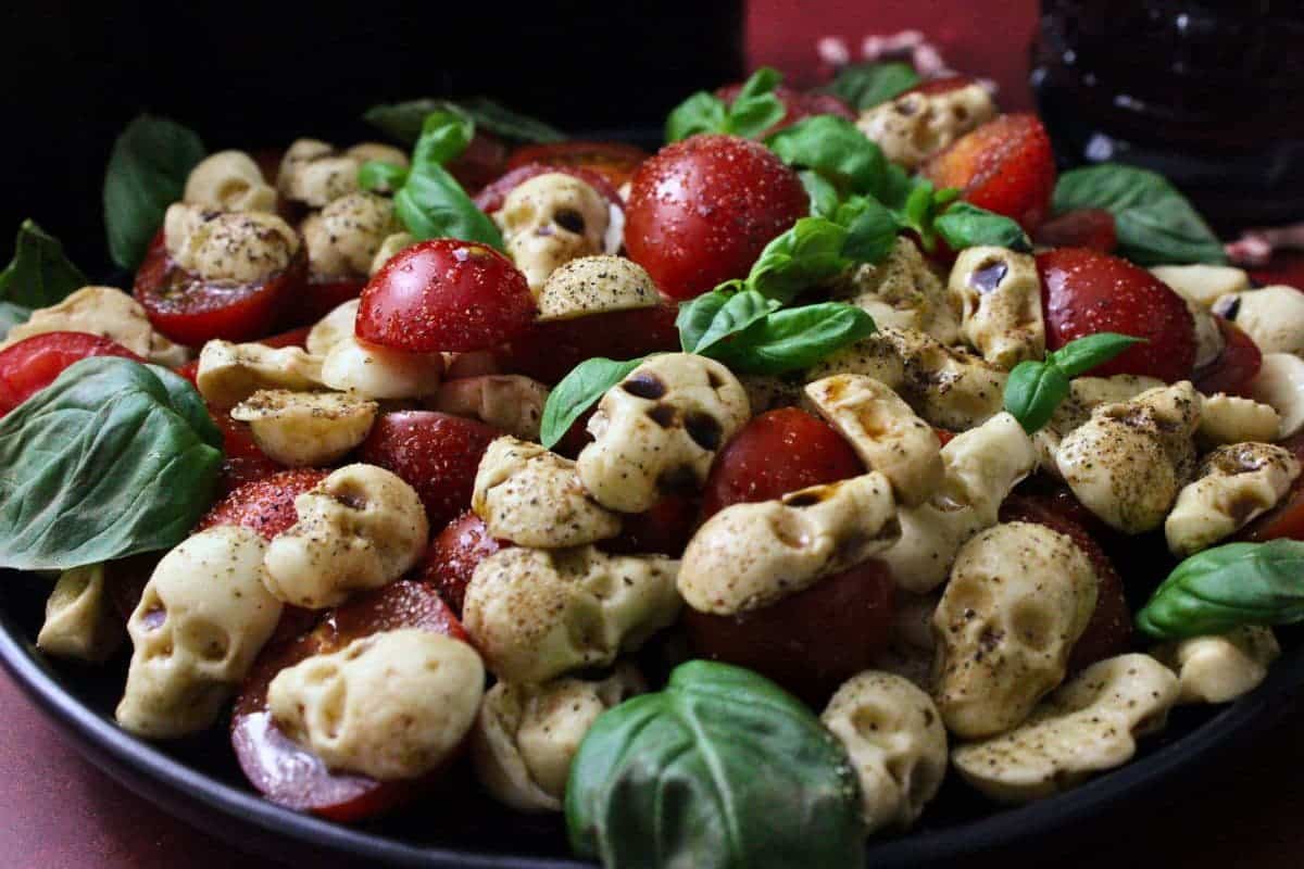 Skull Caprese Salad