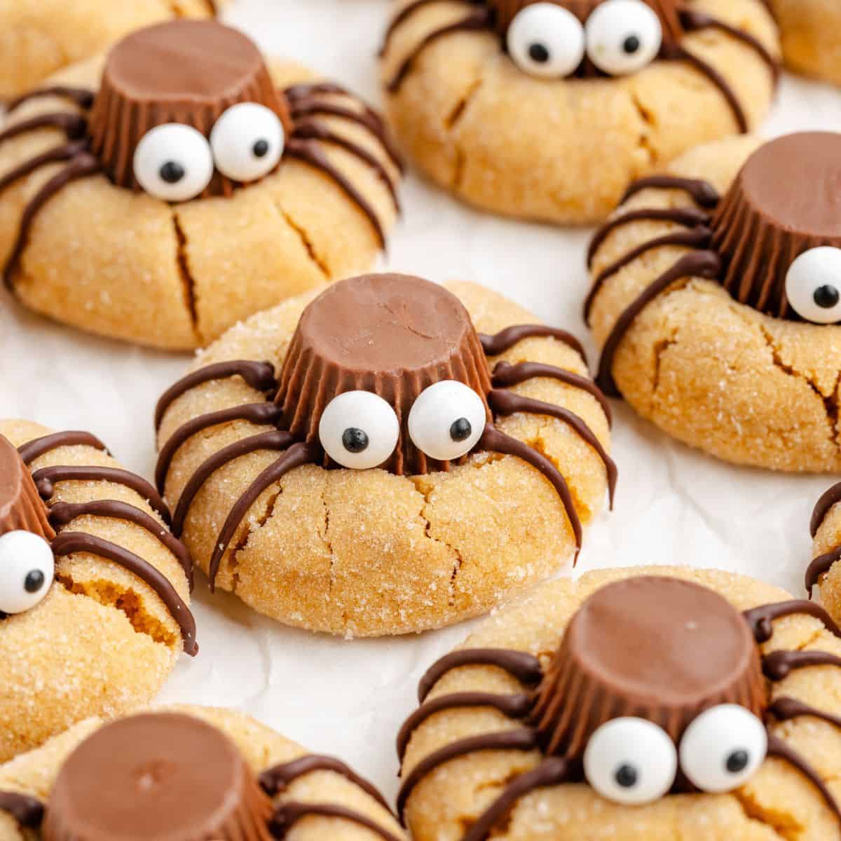 Spider Peanut Butter Cookies