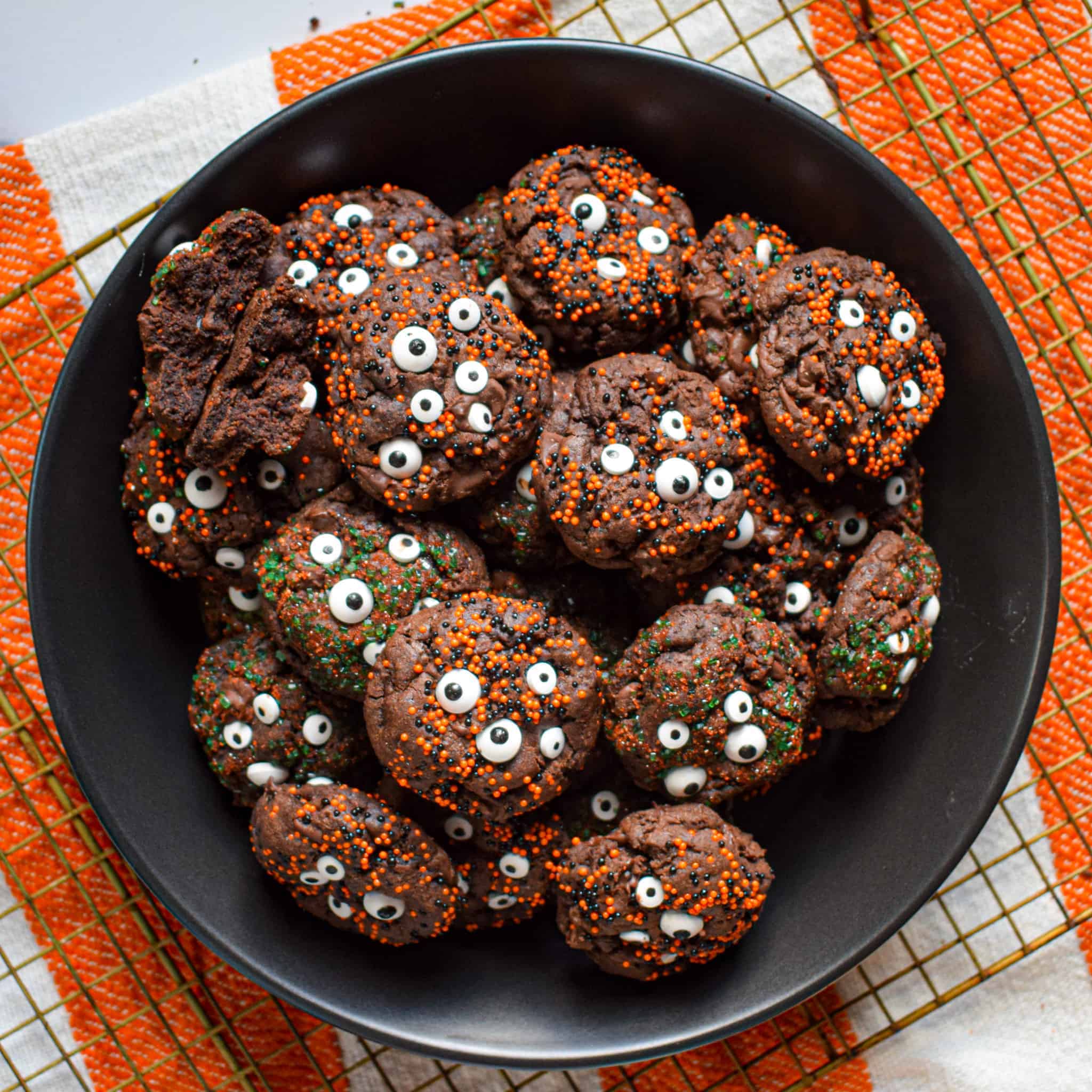 Spooky Chocolate Cookies for Halloween