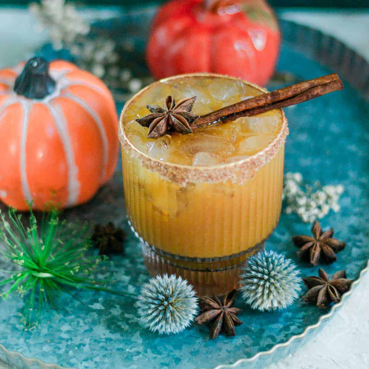The Best Pumpkin Spice Margarita with a Spicy Kick