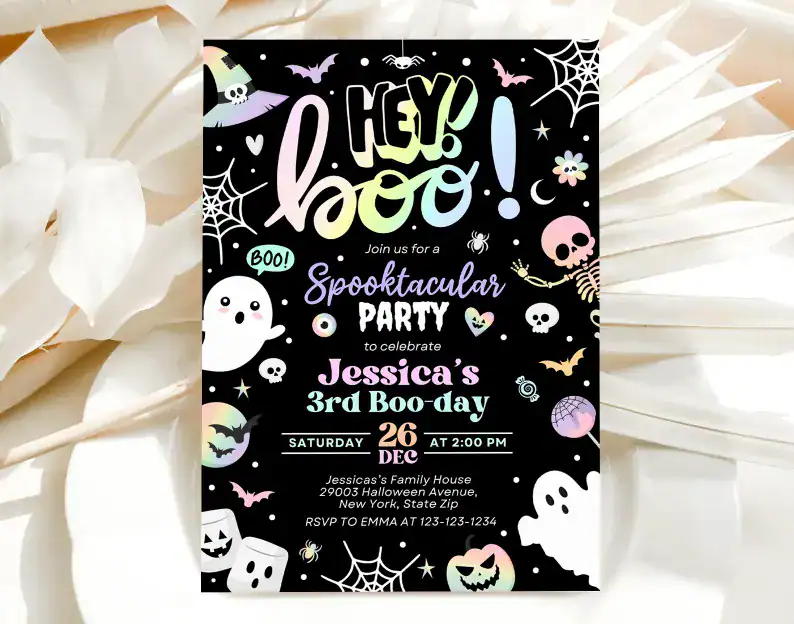 This Pastel Ghost Invite Sets the Whole Tone