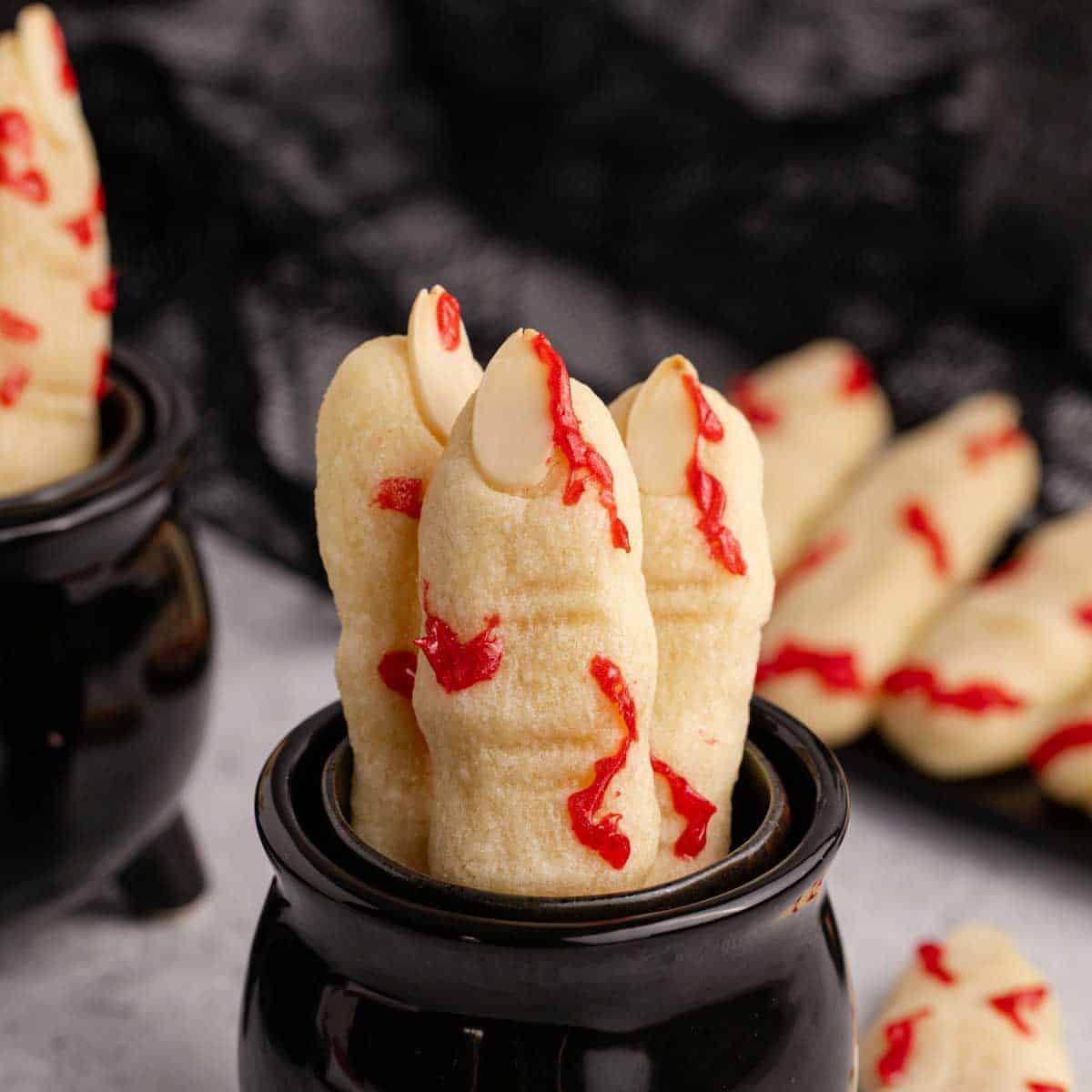 Witch Fingers (Easy Halloween Butter Cookies)