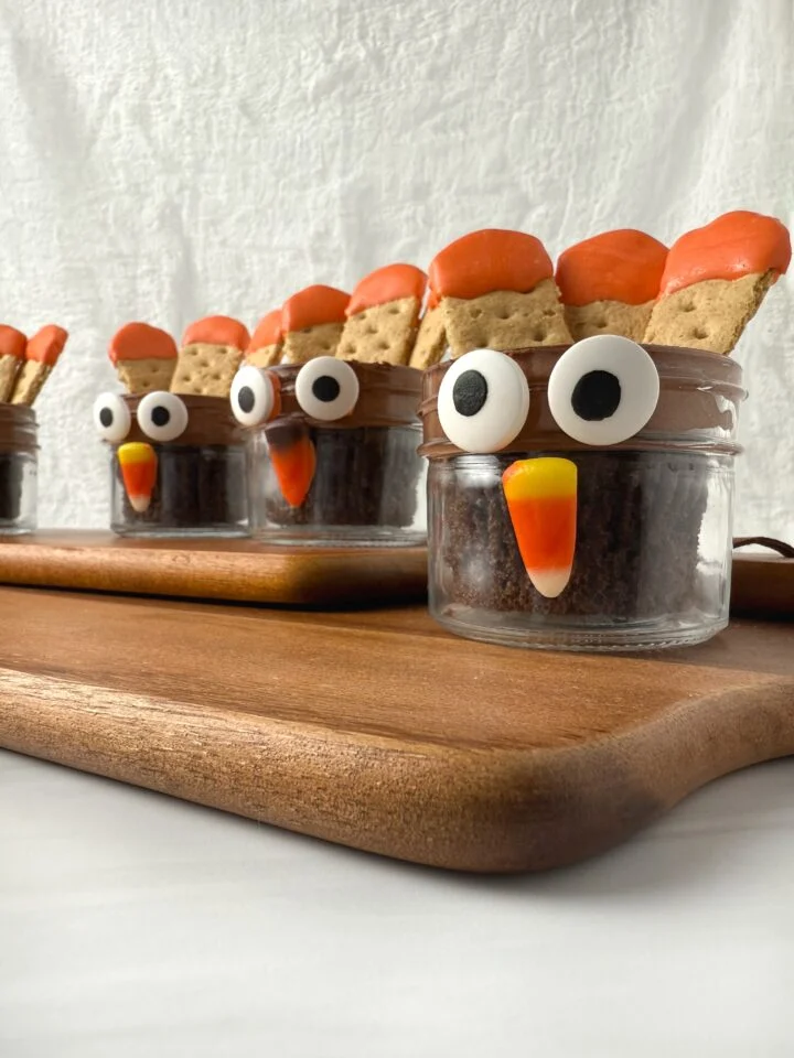 Thanksgiving Turkey Cake Jars by The Savvy Mama Lifestyle