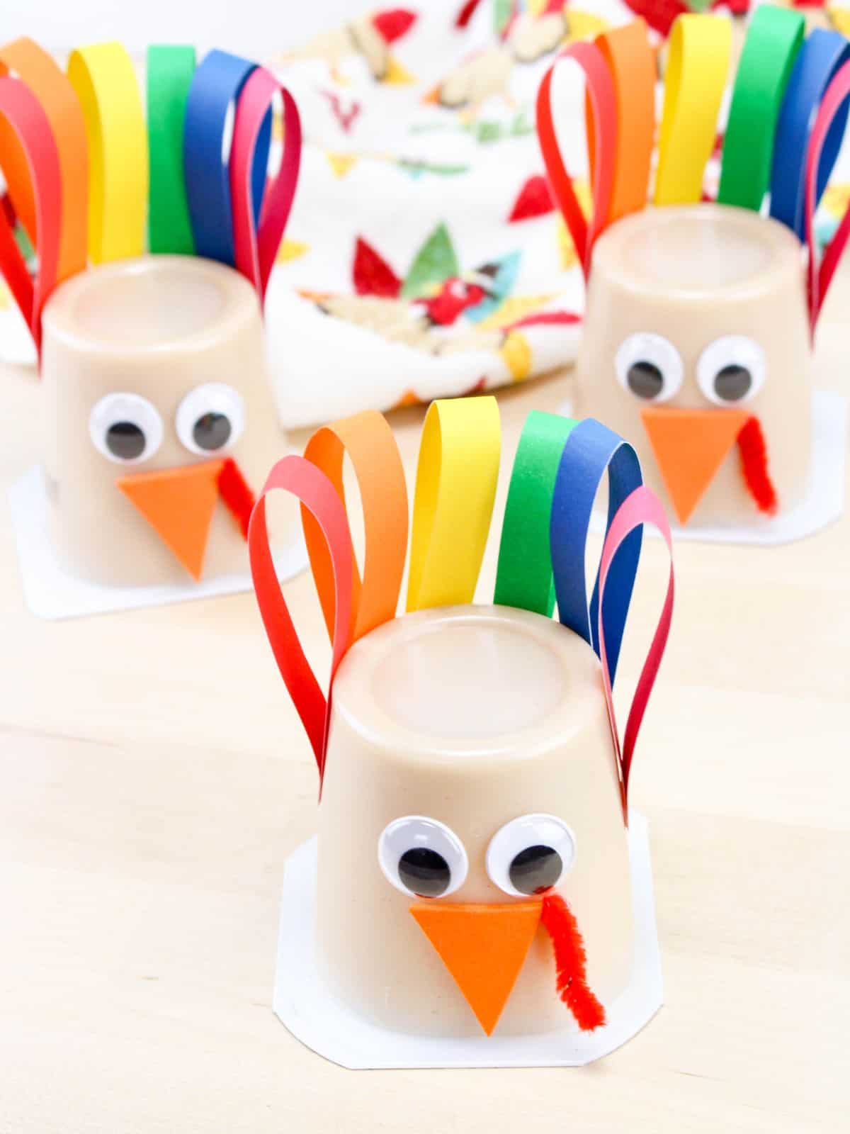Turkey Pudding Cups by Mess for Less