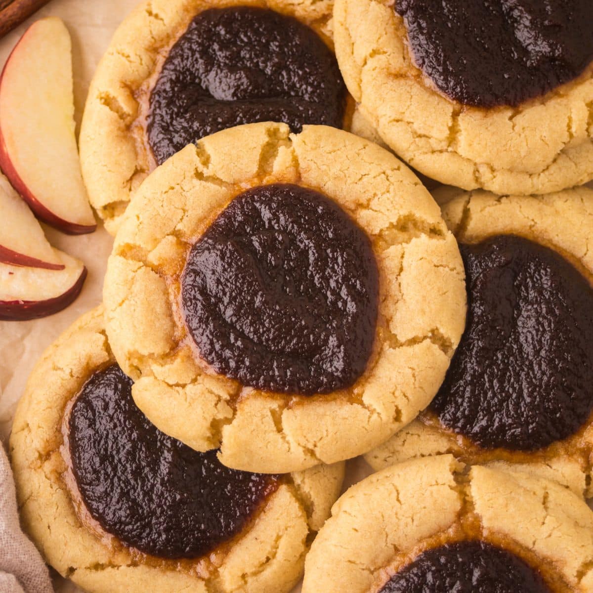Apple Butter Thumbprint Cookies