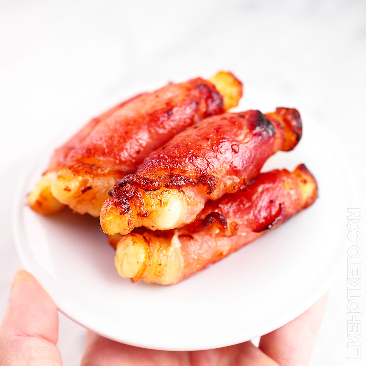 Bacon Wrapped Halloumi Bites for a Keto Table